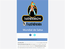 Tablet Screenshot of mundialdesalsa.com